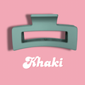 Khaki Claw Clip
