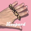 Leopard Thin Satin Scrunchie