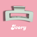 Ivory Claw Clip