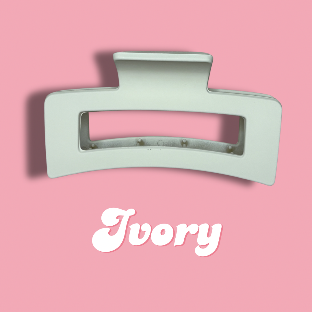 Ivory Claw Clip