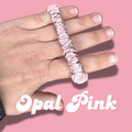 Opal Pink Thin Satin Scrunchie
