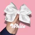 White Bow Clip