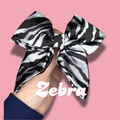 Zebra Bow Clip