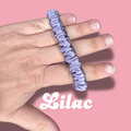 Lilac Thin Satin Scrunchie