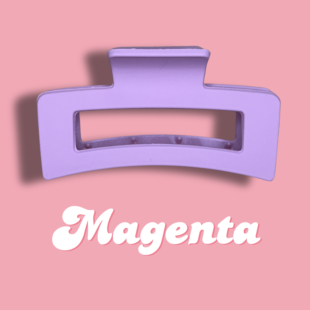 Magenta Claw Clip