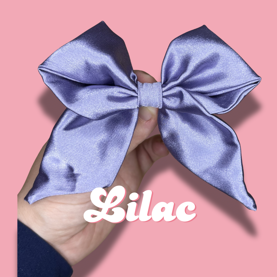 Lilac Bow Clip