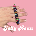 Jelly Bean Thin Satin Scrunchie