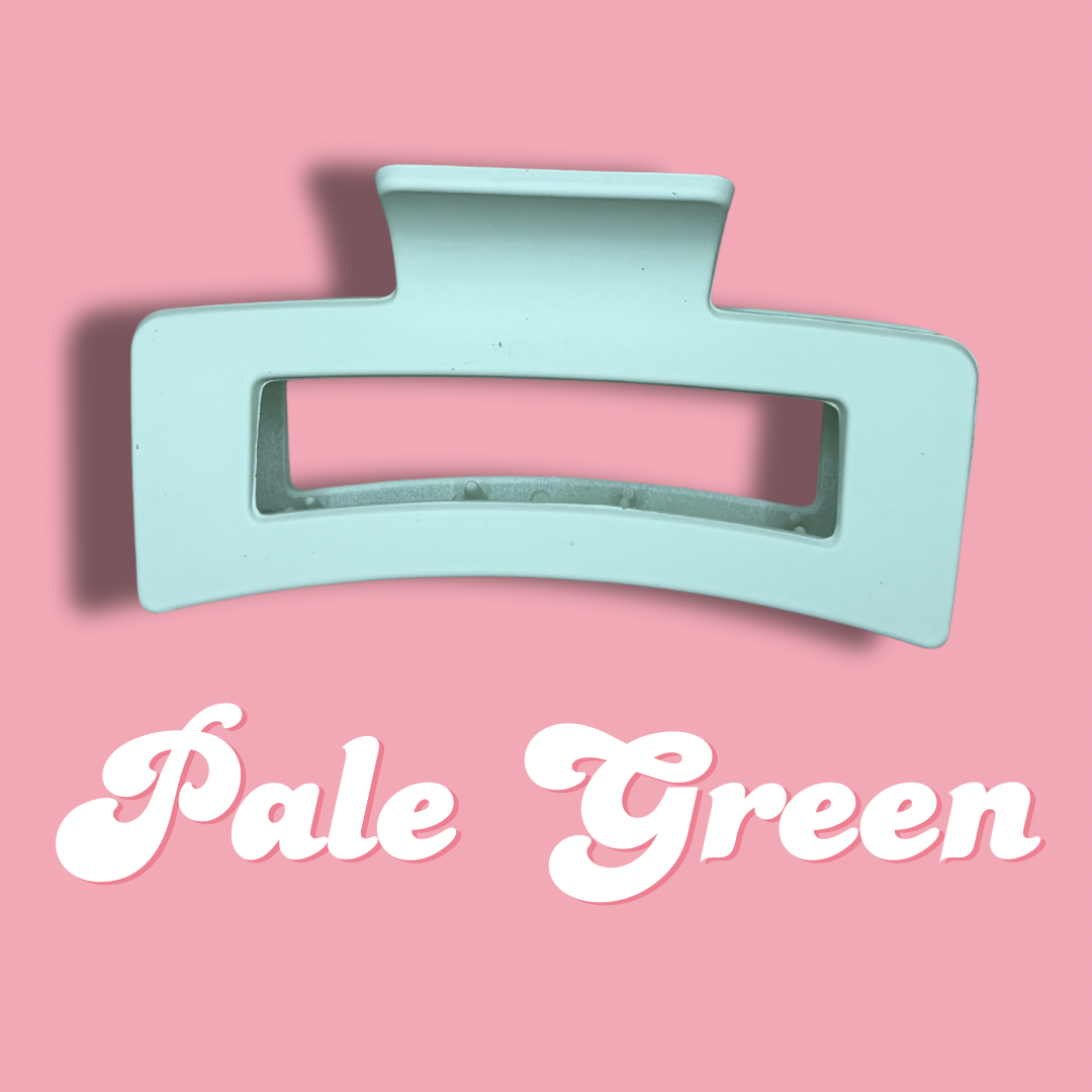 Pale Green Claw Clip