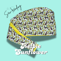Kelpie & Sunflowers Scrub Hat