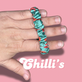 Chilli Thin Satin Scrunchie