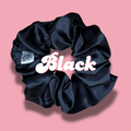 Black Satin Scrunchie
