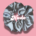Nude Satin Scrunchie