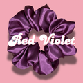 Red Violet Satin Scrunchie